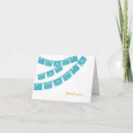 Papel Picado Bröllak Tack Kort