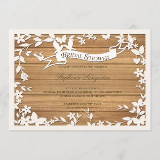 Papel Picado bröllopinbjudan - älskvärda duvor Inbjudningar