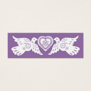 Papel Picado Lovebird Small Place-kort Litet Visitkort
