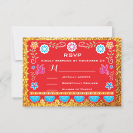 Papel Picado Mexican Fiesta OSA guld glitter