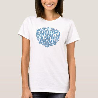 Papel Picado Revelación de Género Equipo Azul T Shirt