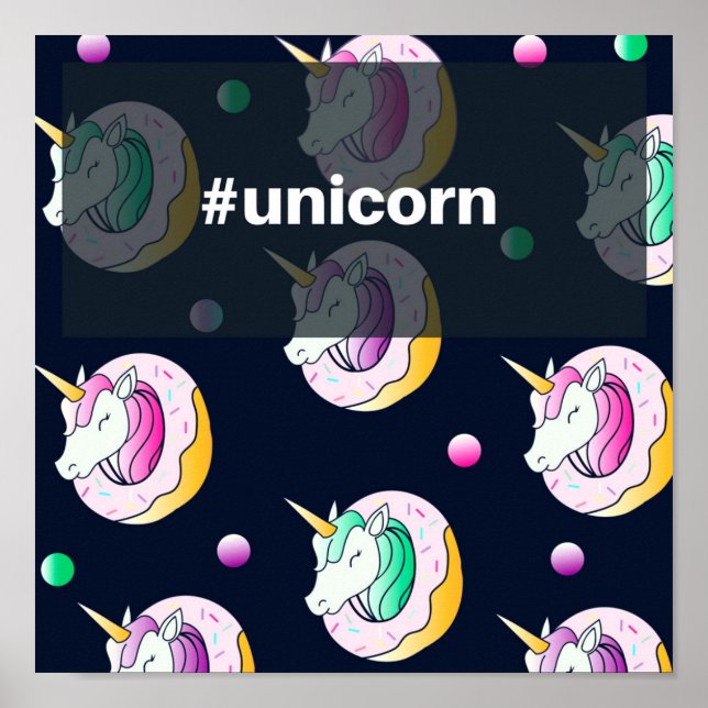 Papel Poster Especial (Fosco) #Unicorn (Framsidan)