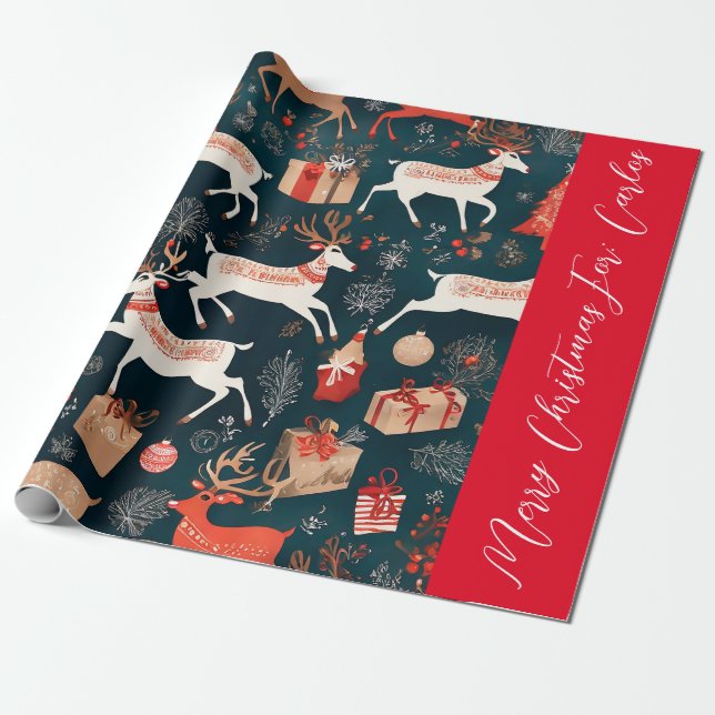 Papel regalo navideño personalizado presentpapper (Utrullad)