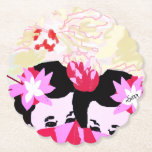 Paper Coaster : Love Song Underlägg Papper<br><div class="desc">Japanese Gisha 
                            Love Song</div>