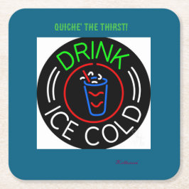 Paper Coaster Underlägg Papper Kvadrat