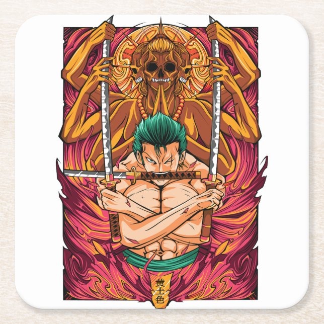 Paper Coaster Underlägg Papper Kvadrat (Framsidan)