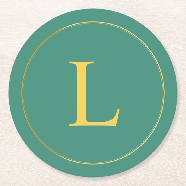 Paper Coaster Underlägg Papper Rund (Framsidan)