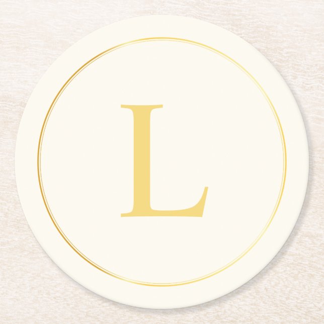 Paper Coaster Underlägg Papper Rund (Framsidan)