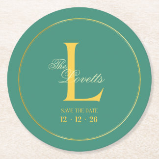 Paper Coaster Underlägg Papper Rund