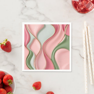 Paper cocktail napkin in stylish graphic pappersservett