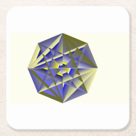 Paper Crystal Coaster Underlägg Papper Kvadrat