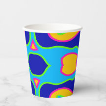 Paper cup, A vibrant colorful classic design  Pape