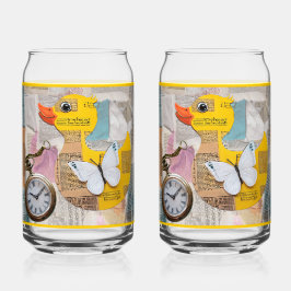 Paper Duck Soda Glass