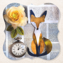 Paper Fox Coaster Underlägg Papper