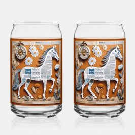 Paper Horse Soda Glass