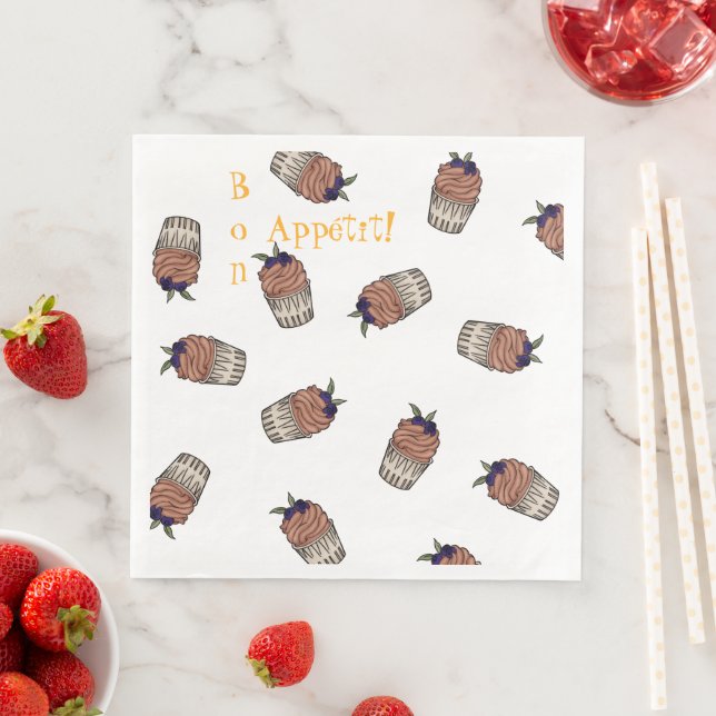 Paper Napkin "chocolate mousse" Serviette Pappersservett (Insitu)