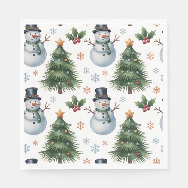 Paper Napkin- Christmas Tableware Pappersservett (Framsidan)