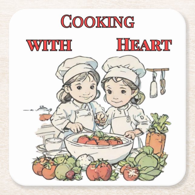 Paper Napkin Underlägg Papper Kvadrat (Framsidan)