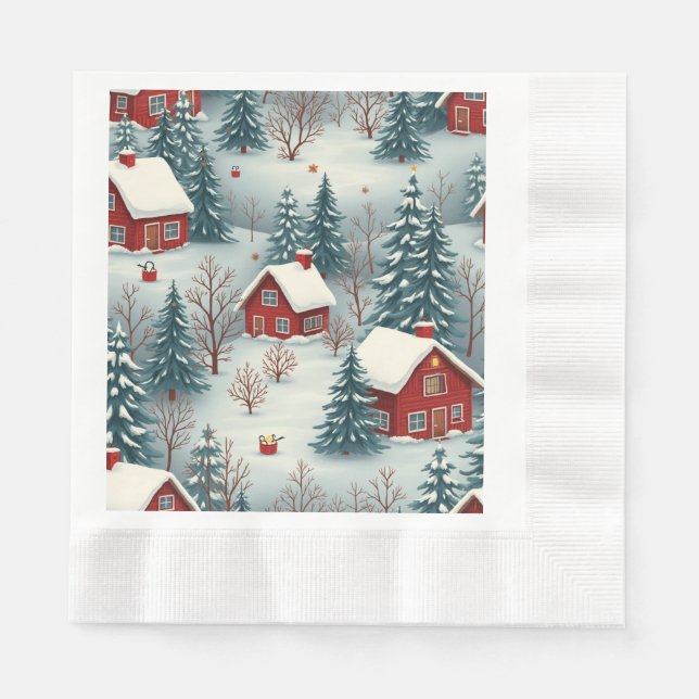 Paper Napkin(winter) Pappersservett (Framsidan)