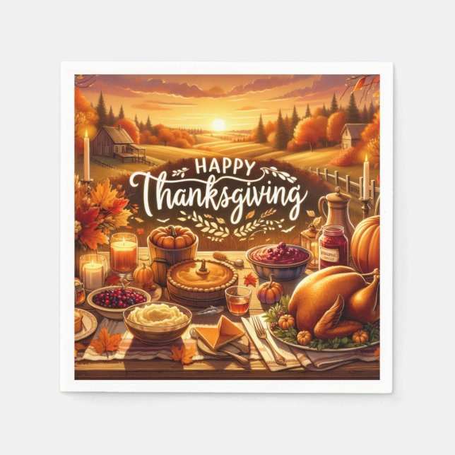 Paper napkins pappersservett (Framsidan)