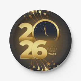Paper Plate-Happy New Year 2026 Tableware Set