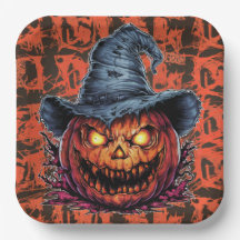 Paper plates Série 1 Pumpkin 07