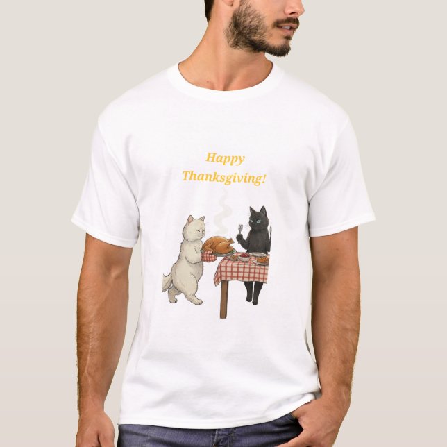 Paper&pukku happy Thanksgiving! T Shirt (Framsida)