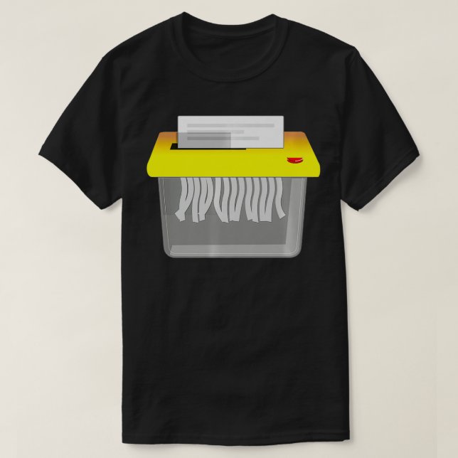 Paper Shredder Premium  T Shirt (Design framsida)