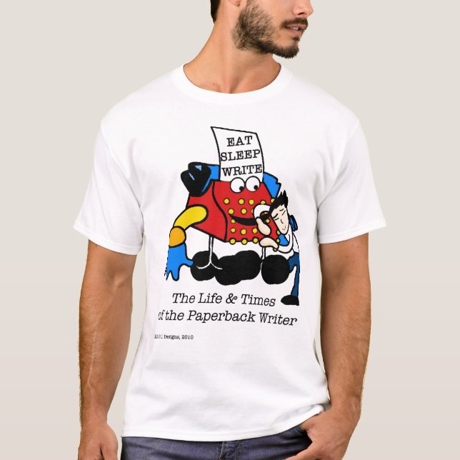 Paperbackförfattare Tee Shirt (Framsida)