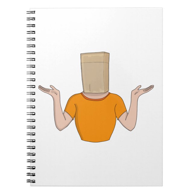 Paperbag Head Anteckningsbok (Framsidan)