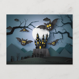 Papercut Haunted Castle and Fladdermus Vykort