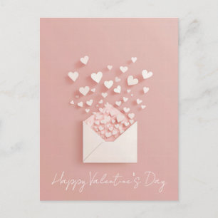Papercut Hearts Valentines Hälsning Vykort
