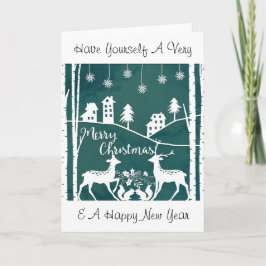 Papercut-julkort Helgkort