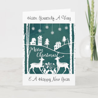 Papercut-julkort Helgkort