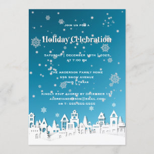 Papercut Natten före jul Helgdag Inbjudningar