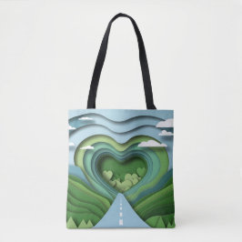Papercut Road Shopping Errand Tote Bag Tygkasse