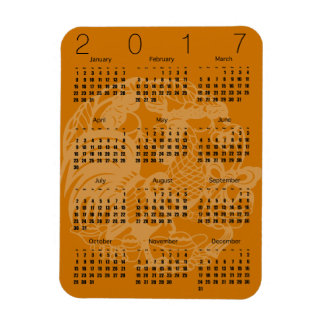 Papercut Tupp Kalender 2017 Välj färg Magnet