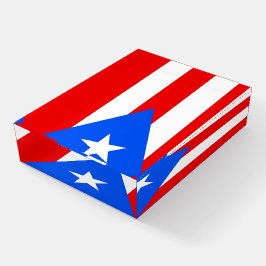 Paperweight with flagga of Puerto Rico, USA