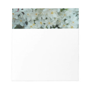 Paperwhite Narcissus delikata vita blommor Anteckningsblock