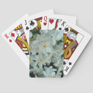 Paperwhite Narcissus delikata vita blommor Kortlek