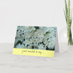 Paperwhite Narcissus Tack Kort