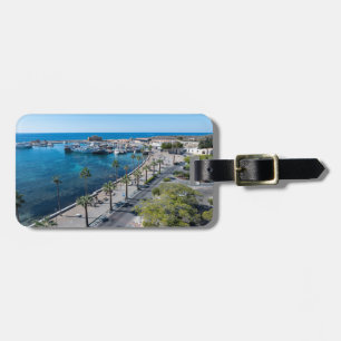 Paphos Castle och Harbour drone view Bagagebricka