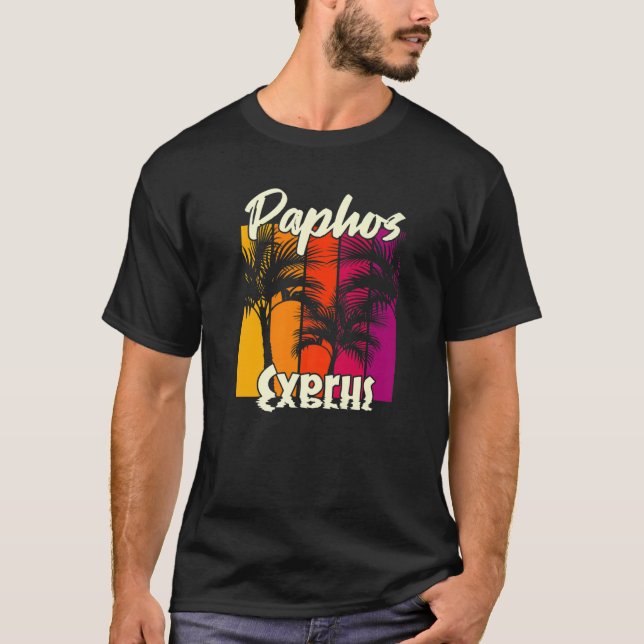 Paphos Cypern 3 T Shirt (Framsida)