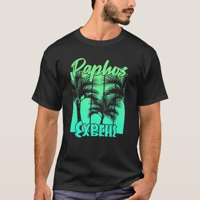 Paphos Cypern 3 T Shirt (Framsida)
