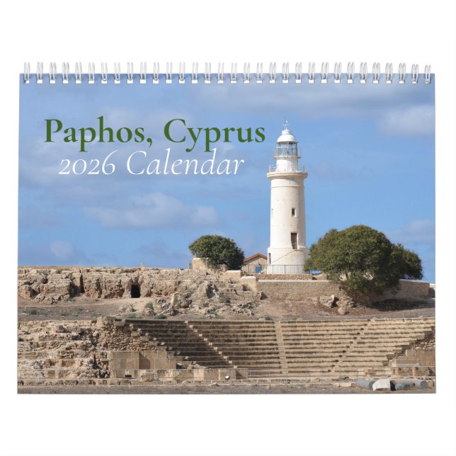 Paphos Cyprus 2026 Calendar Kalender (Omslag)