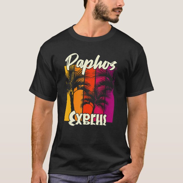 Paphos Cyprus 2 T Shirt (Framsida)
