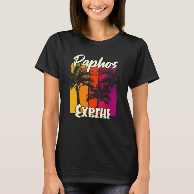 Paphos Cyprus 2 T Shirt (Framsida)