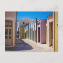 Paphos Gamla Stan färgglada byggnader