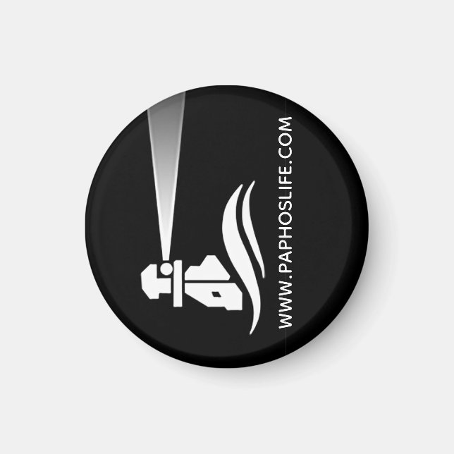 Paphos Life Lighthouse-logotyp Magnet (Framsidan)