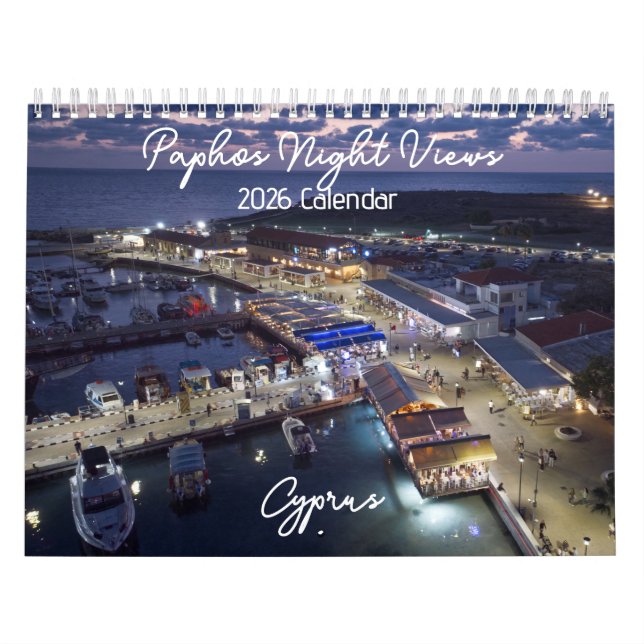Paphos Night Views 2026 Calendar by Paphos Life Kalender (Omslag)